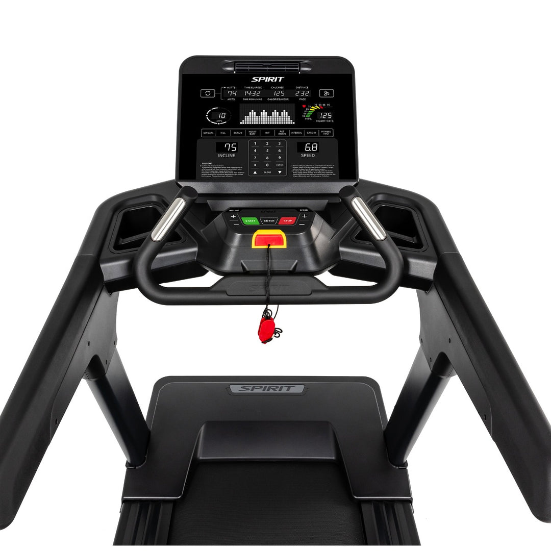 SPIRIT Fitness CT900 commercial treadmill with 5.0 HP AC motor, 22-inch by 62-inch running surface and premium LED console