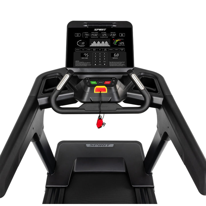 SPIRIT Fitness CT900 commercial treadmill with 5.0 HP AC motor, 22-inch by 62-inch running surface and premium LED console