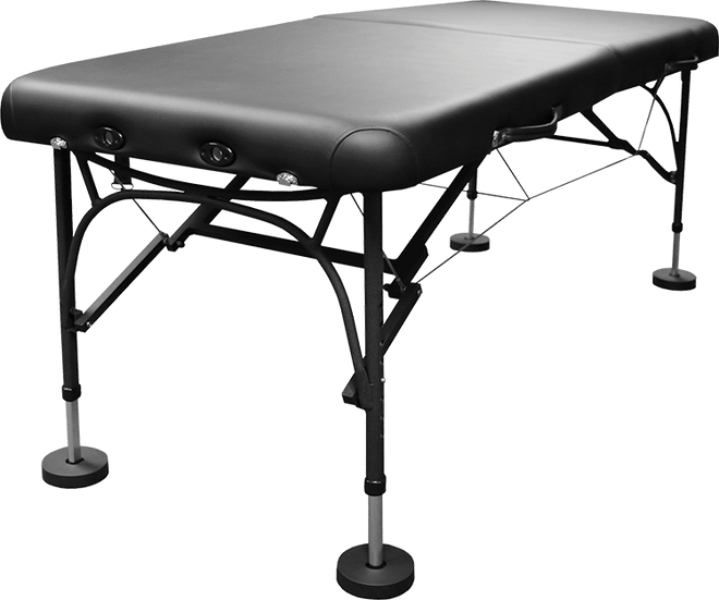Sport Portable Aluminum Treatment Table – Lightweight Athletic Trainer Table with Adjustable Height - Cornish Medical