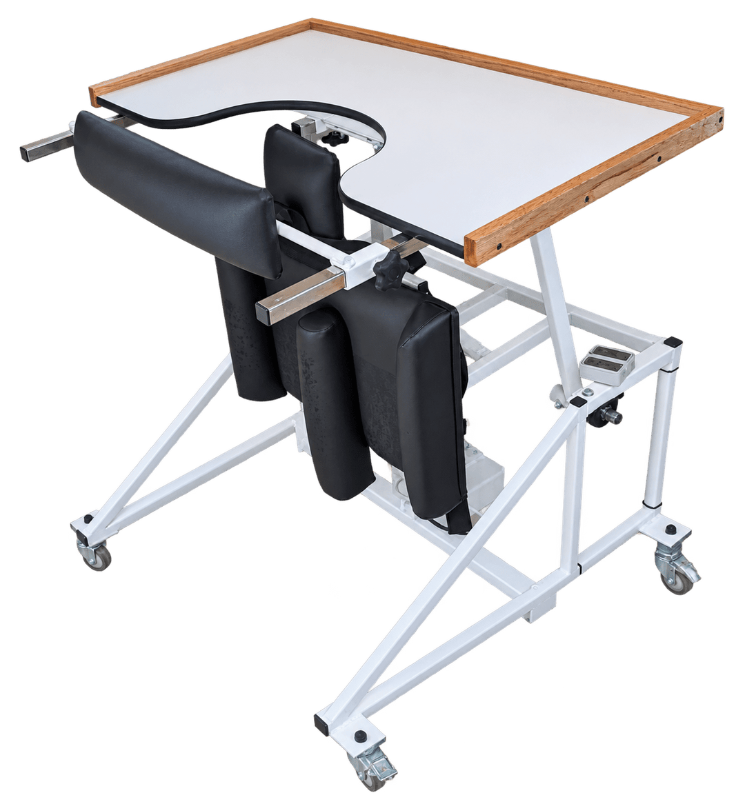 Standard Powered Standing Frame with Electric Hi-Lo Tabletop - 300 lb. Capacity - Cornish Medical