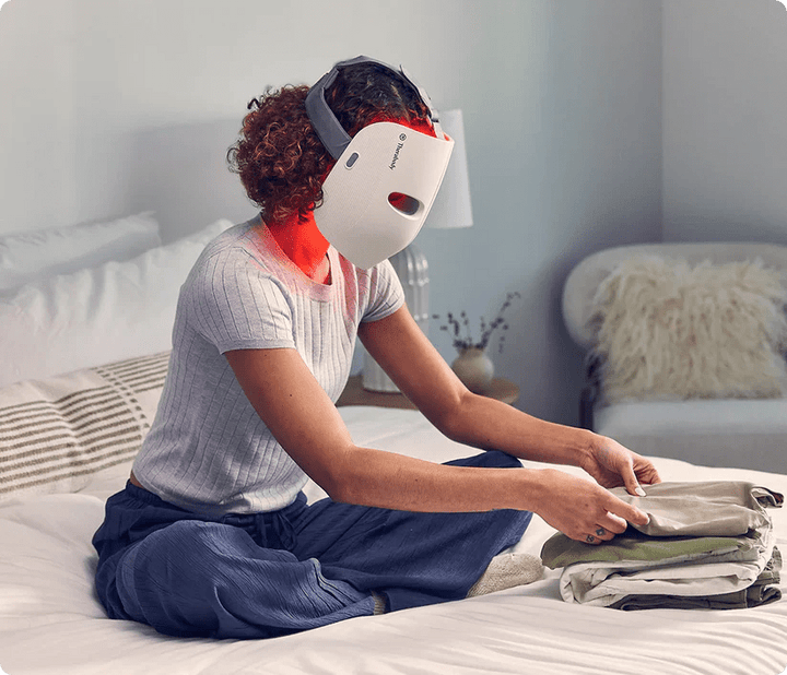 TheraFace Mask LED Light Therapy Mask with Red, Infrared & Blue Light - Cornish Medical
