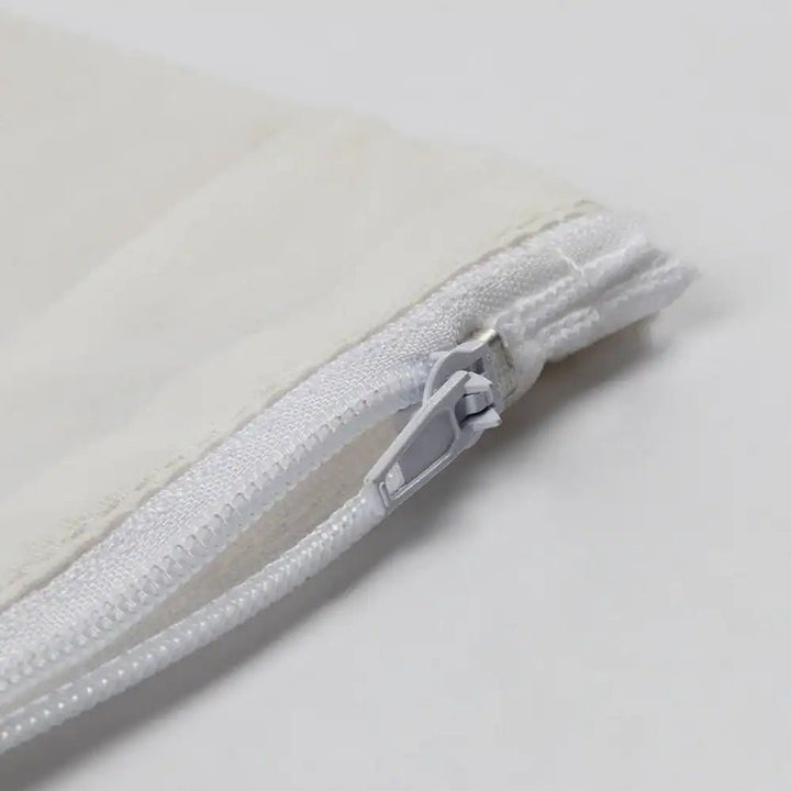 Vinyl Pillow Protector 21x27 | 50/50 Cotton Polyester Cover | Waterproof Zippered Standard Size - Cornish Medical