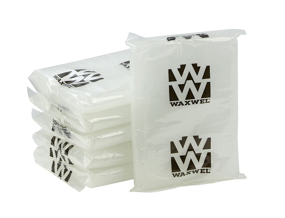 WaxWel® Paraffin Bath Refills — Unscented | Box of (6) One - Pound Blocks for Paraffin Therapy Baths (Sold Separately) - Cornish Medical