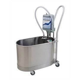 Whitehall® WHE - 15 - MH Mobile Extremity Whirlpool with Handle — 15 - Gallon Stainless Steel Hydrotherapy Tank - Cornish Medical