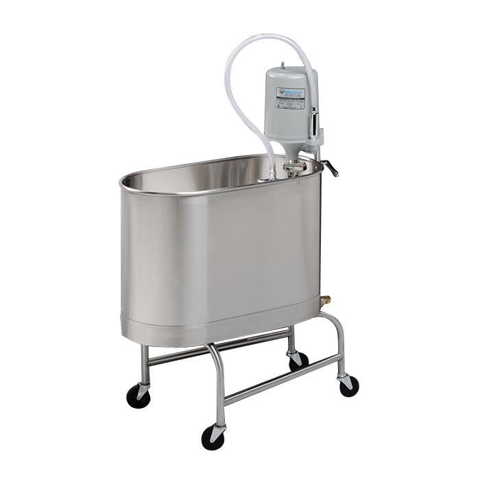 Whitehall® WHE-15-MU Mobile Extremity Whirlpool with Undercarriage — 15-Gallon Stainless Steel Hydrotherapy Tank