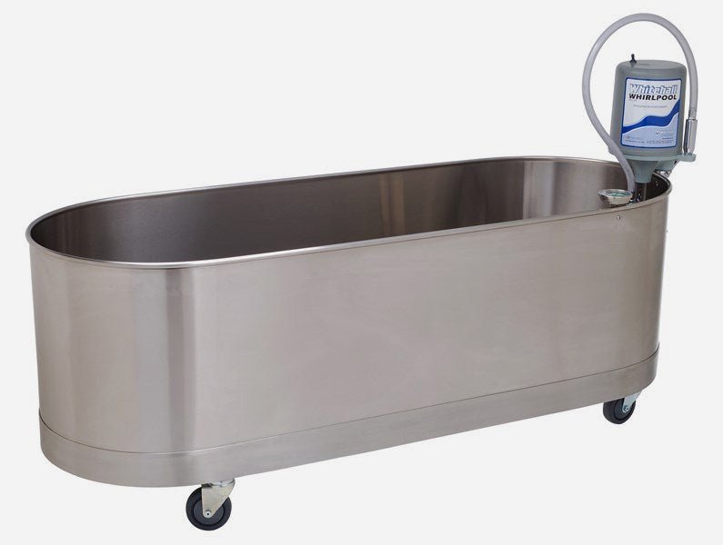 Whitehall® WHL-105-M Mobile Lo-Boy Whirlpool — 105-Gallon Stainless Steel Hydrotherapy Tank
