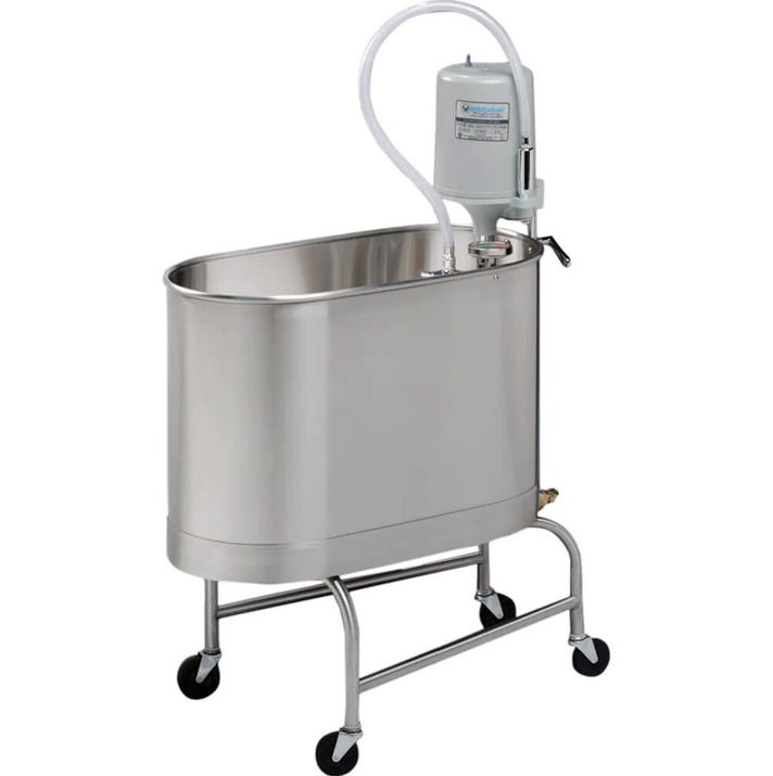 Whitehall® WHP-10-MU Mobile Whirlpool for Foot and Ankle with Undercarriage — 10-Gallon Stainless Steel Hydrotherapy Tank