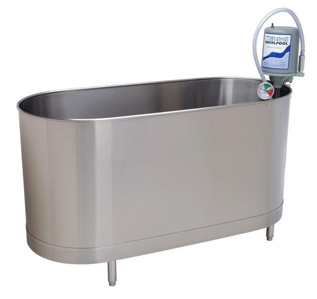 Whitehall® WHS-110-SL Sports Whirlpool with Legs — 110-Gallon Stainless Steel Hydrotherapy Tank