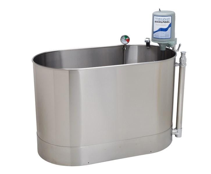 Whitehall® WHS-90-S Sports Stationary Whirlpool — 90-Gallon Stainless Steel Hydrotherapy Tank