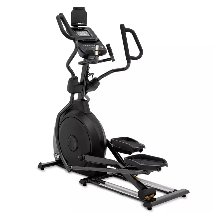 SPIRIT Fitness XE795 commercial elliptical with self-generating power, 20-inch stride, multi-position handlebars and 7.5-inch LCD console